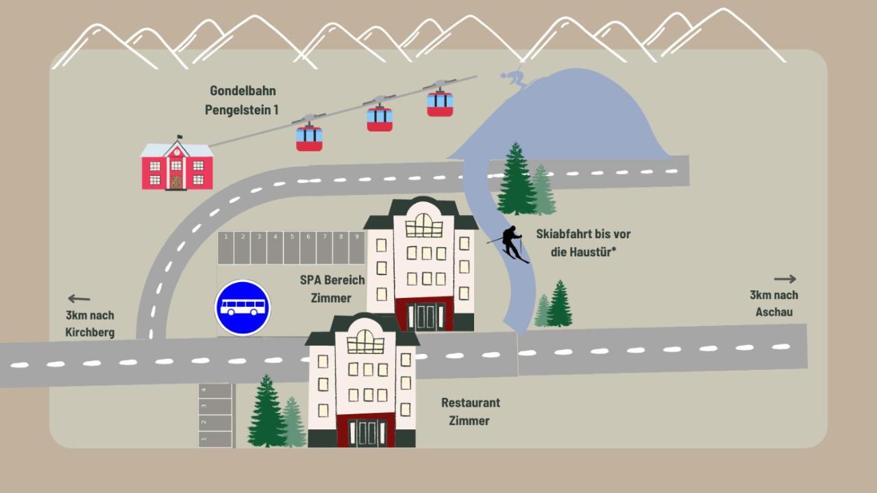 Gasthof Skirast Kirchberg in Tirol Eksteriør bilde